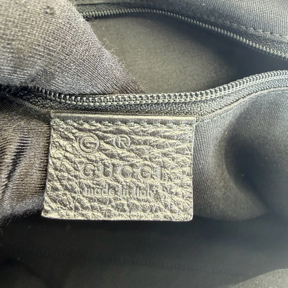 Gucci Black Canvas Top Handle Boston Bag - Picture 10 of 13
